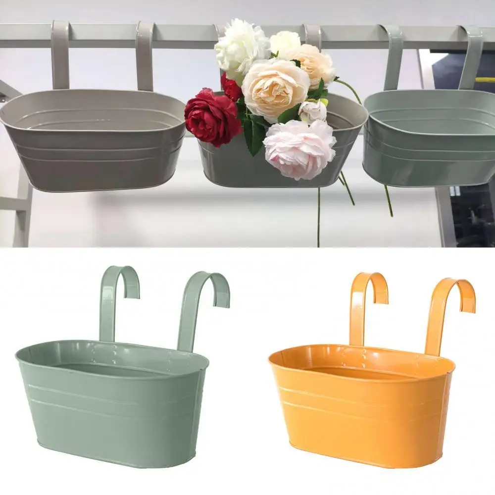 

Iron Detachable Double-Hook Flowerpot Plant Basket Hanger Home Cafe Garden Decor