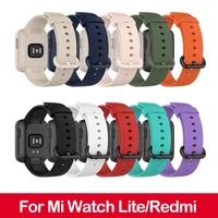 silicone wrist strap for xiaomi for mi watch literedmi smart watch band leather straps watchbracelet smart watch accessories