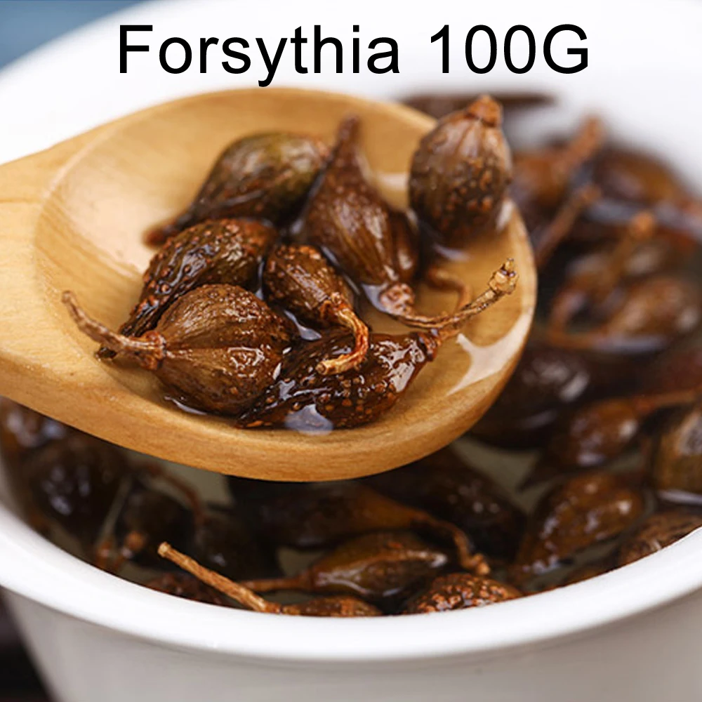 3 флакона Forsythia ветки 100 г + чай Honeysuckle 40 Scutellaria Baicalensis 100% травяной противовирусный| |