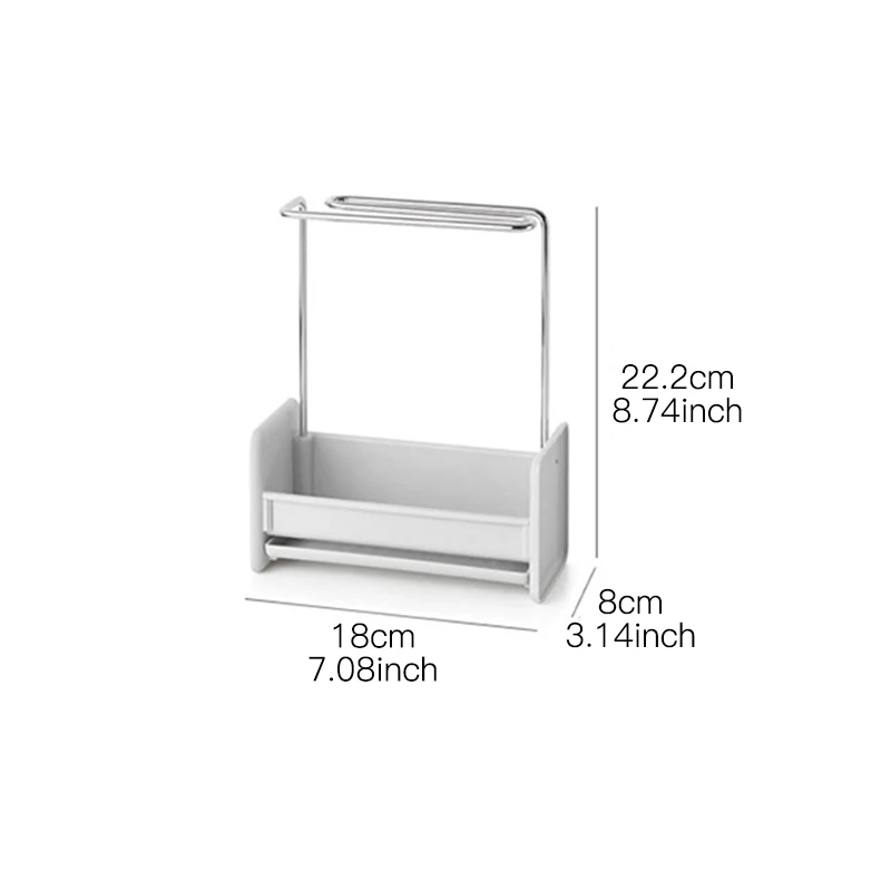 

Bathroom Kitchen Clip Dish Cloth Clip Shelf Multifunction Sink Hanging Storage Rack Storage Holder Drain Dry Towel Organizer