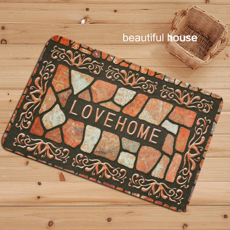

Коврики в стиле ретро, мягкий Каменный Ковер, напольные коврики для гостиной, столовой, спальни, домашние декоративные Противоскользящие ко...