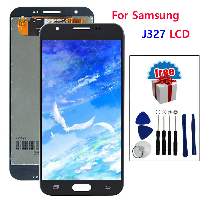 100% Оригинальный ЖК дисплей Ремонт замены для Samsung Galaxy J327 J3 Prime + сенсорный экран