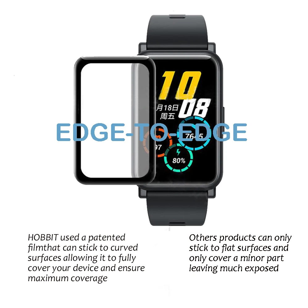 3D полноэкранная Защитная пленка для Huawei Honor Watch ES подходит HD-часов прозрачная