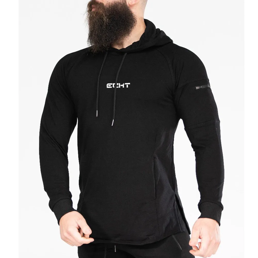 Повседневные толстовки мужская хлопковая толстовка спортивный пуловер для