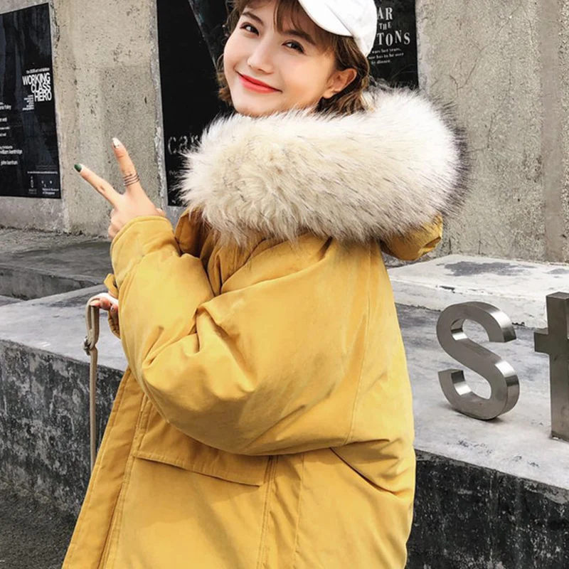 

Parka Women Winter Down jacket Women Coat new 2020 Long Hooded Outwear Female Parka Thick Cotton Padded Female Basic Coats