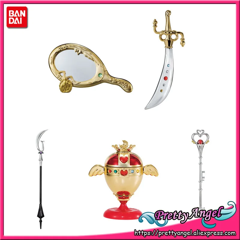 PretyAngel-Подлинная Bandai Gashapon волшебная палочка Сейлор Мун Шарм матроска в виде Луны на палочке и удилище Vol.4 набор(набор из 6 шт - Цвет: part.5