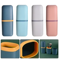 travel portable toothbrush toothpaste holder storage case box organizer camping storage cup outdoor holder bathroom accessorie
