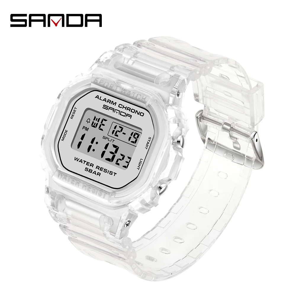 

SANDA Ladies Watch Date Sports Clock Multi-function Electronic Watch Women's Top Brand Fashion Student Luminous Watch Relogio