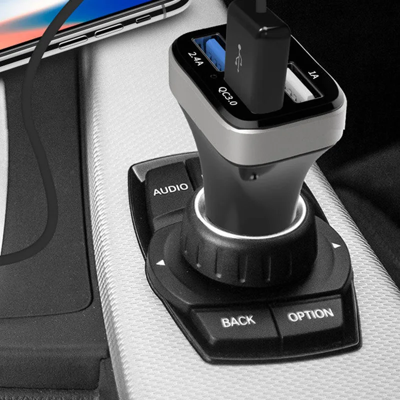 Автомобильное зарядное устройство Быстрая зарядка 4 usb-порта для смартфонов