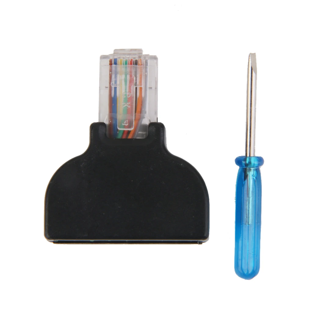 Штепсельная Вилка RJ45 для AV 8 Pin винтовой клеммный адаптер Блок преобразователя