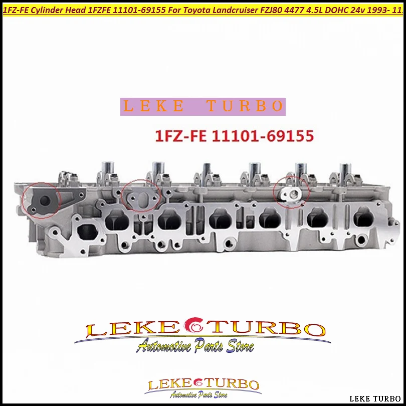 1FZ-FE Головка блока цилиндров 1FZFE 1FZ FE 11101-69155 для Toyota Landcruiser FZJ80 4477 4.5L DOHC 24v 1993- 1110169155