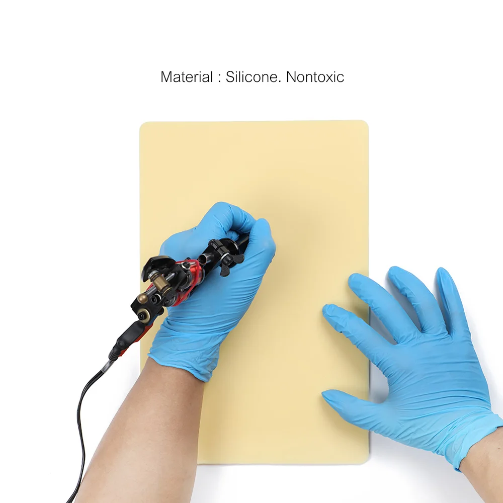 

Аксессуары для домашней татуировки Силиконовые двухсторонние 1 шт Bla... Силиконовые двухсторонние 1 шт пустые татуировки практики шкуры боль...