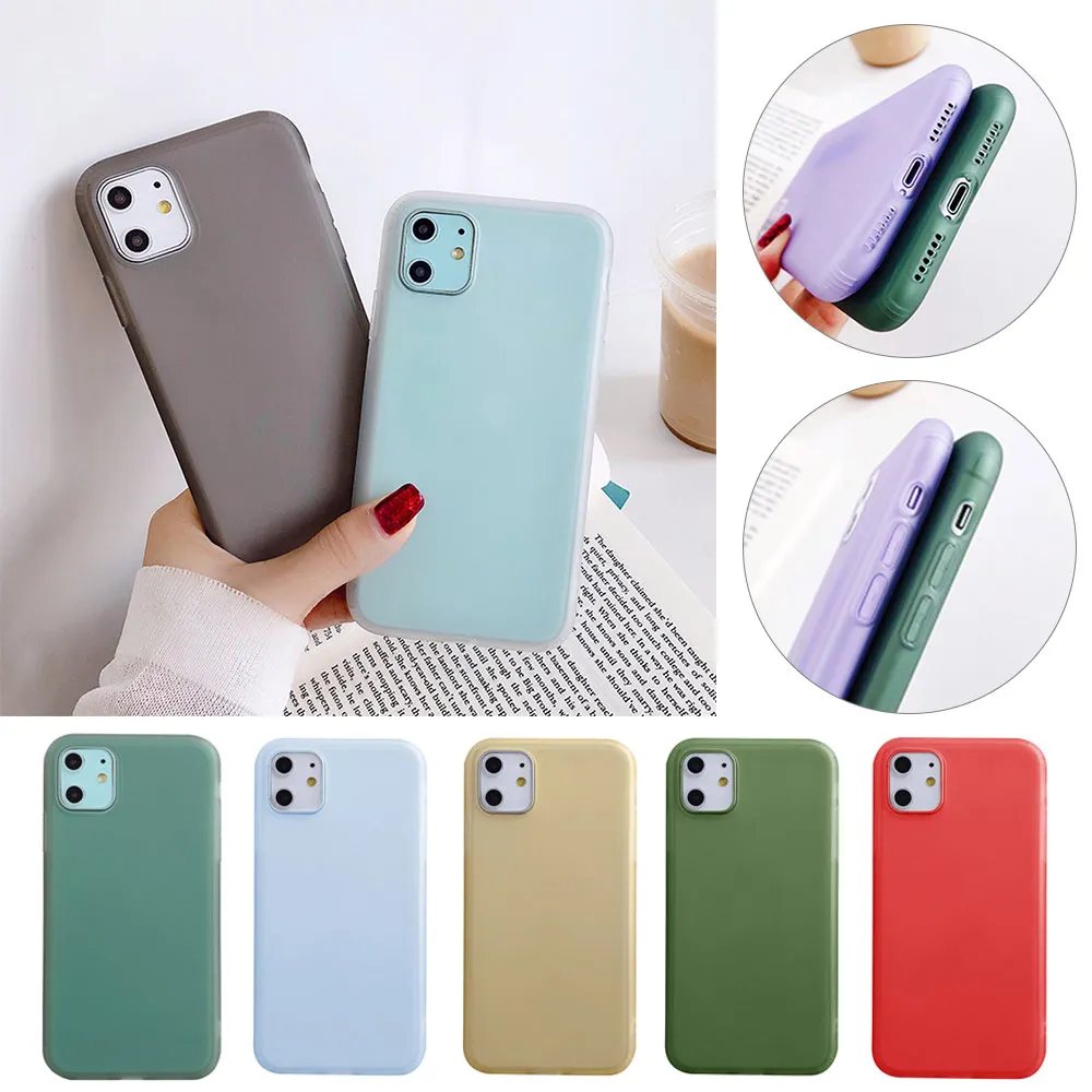 Жидкий силиконовый мягкий чехол для iPhone X 11 Pro 7 8 Plus XR прозрачная цветная задняя