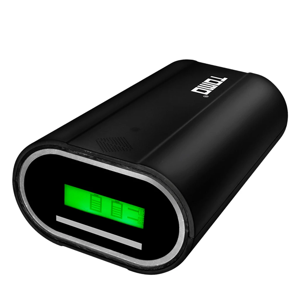 TOMO D2 USB Li-Ion интеллектуальное зарядное устройство портативный lcd умный мобильный внешний аккумулятор чехол с двумя аккумуляторами 26650 с двумя выходами