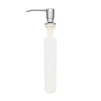 sink soap dispenser practical dish washing hands clean stainless steel pump lotion bottle space saving home built in liquid