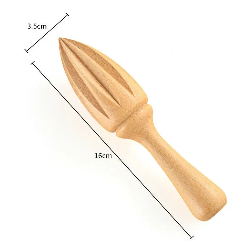 

1pc Ten-corner Shape Wooden Lemon Squeezer Hand Press Manual Juicer Fruit Orange Citrus Juice Extractor Reamers Kitchen Products