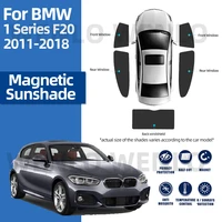 for bmw 1 series f20 2011 2018 car front side window sunshade sun visor uv protection black mesh back curtain cover