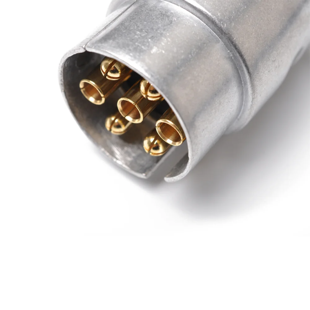 

7 Pin Aluminium Alloy Plug Trailer Truck Towing Electrics 12V Connector (Plug)