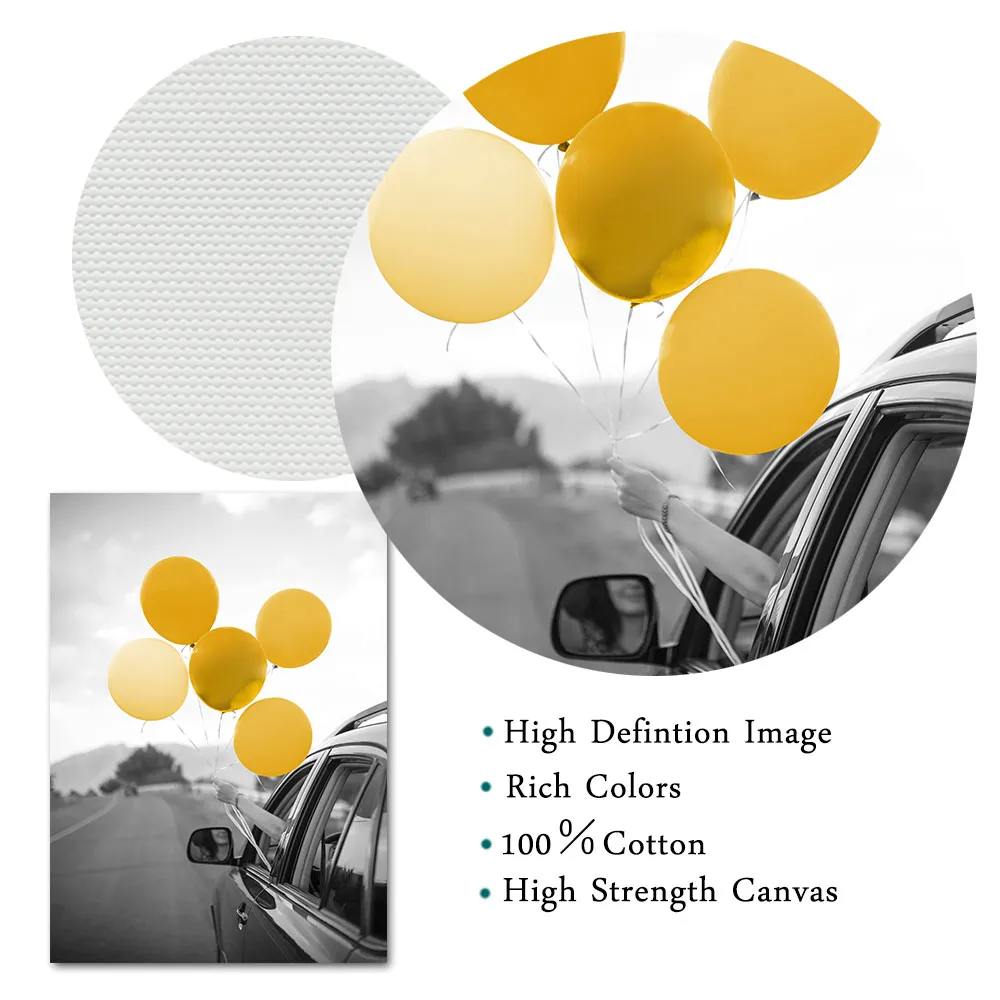Желтый шар плакат скандинавские украшения дома Абстрактные Художественные плакаты и печать любовника холст живопись настенные картины без рамы