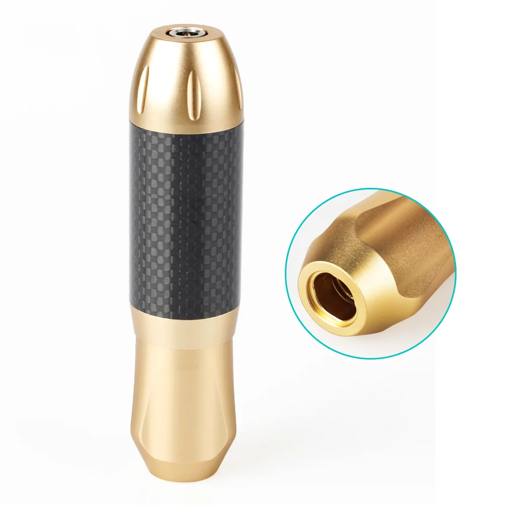 

Tattoo Rotary Pen Machine+DC cable Powerful Japan Motor Tattoo Gun Quiet Liner/shader Permanent Makeup Gold/Silver Carbon fiber