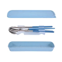304 stainless steel fork spoon chopsticks set fashion business student portable tableware set fork spoon chopsticks tableware