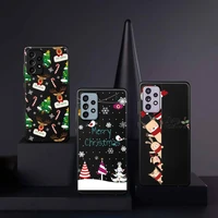 christmas new year happy cartoon phone case for samsung a32 a51 a52 a71 a50 a12 a21s s10 s20 s21 plus fe ultra
