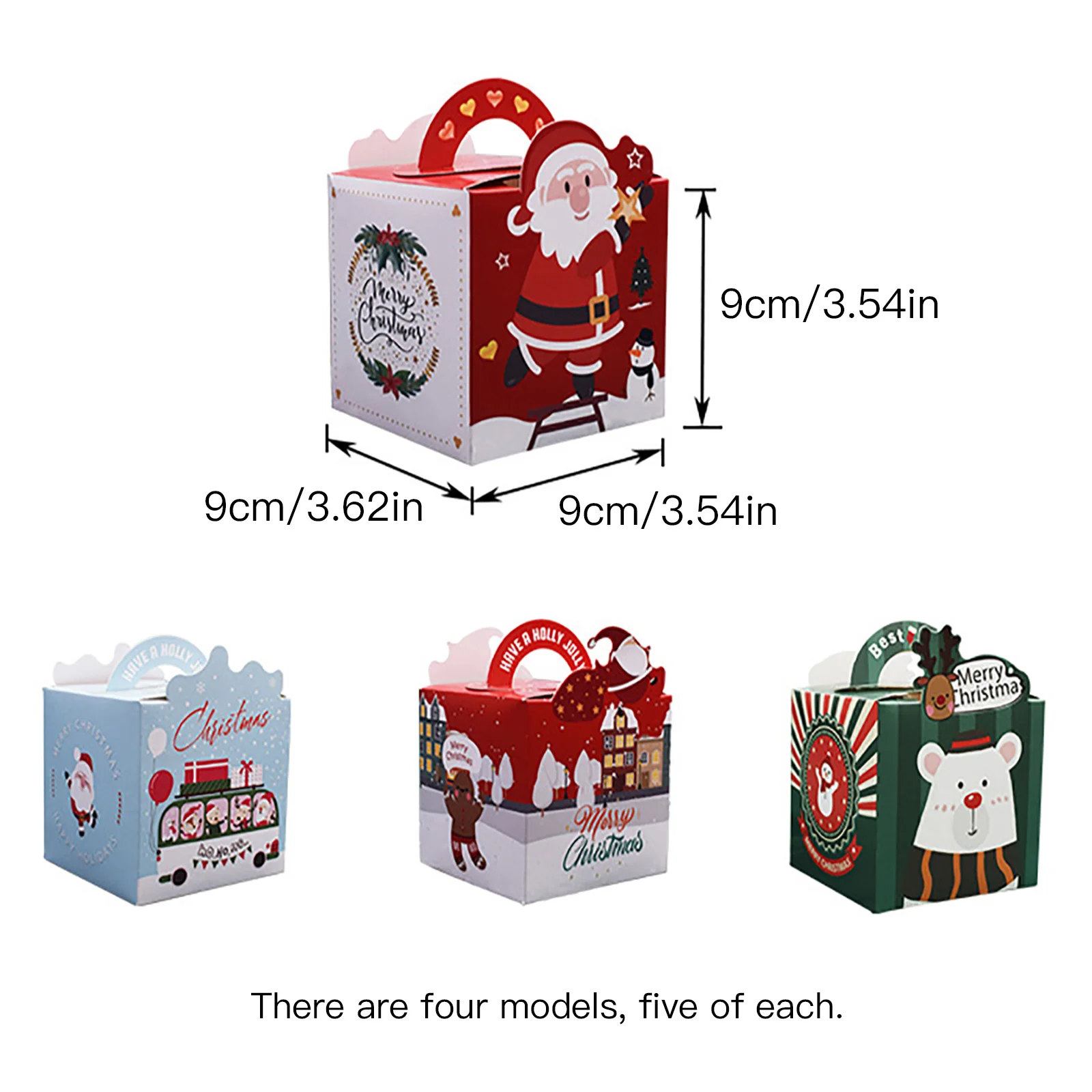 Подарки для детей сумка Санта Клаус конфеты коробка конфет рождественские