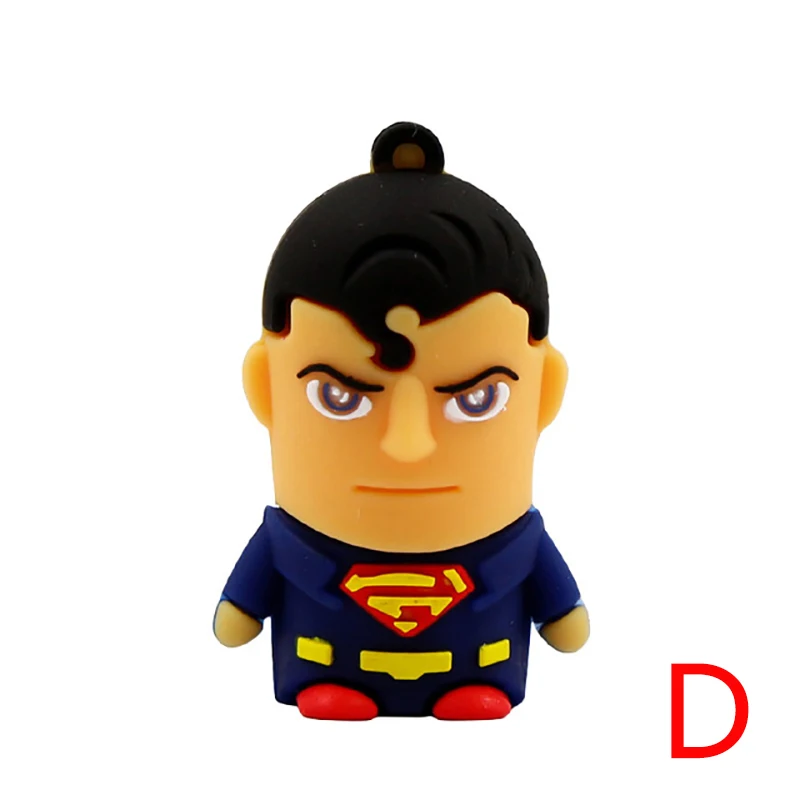 Usb флеш накопитель 64 ГБ 32 16 Флешка герой Капитан Америка/Человек паук/Железный