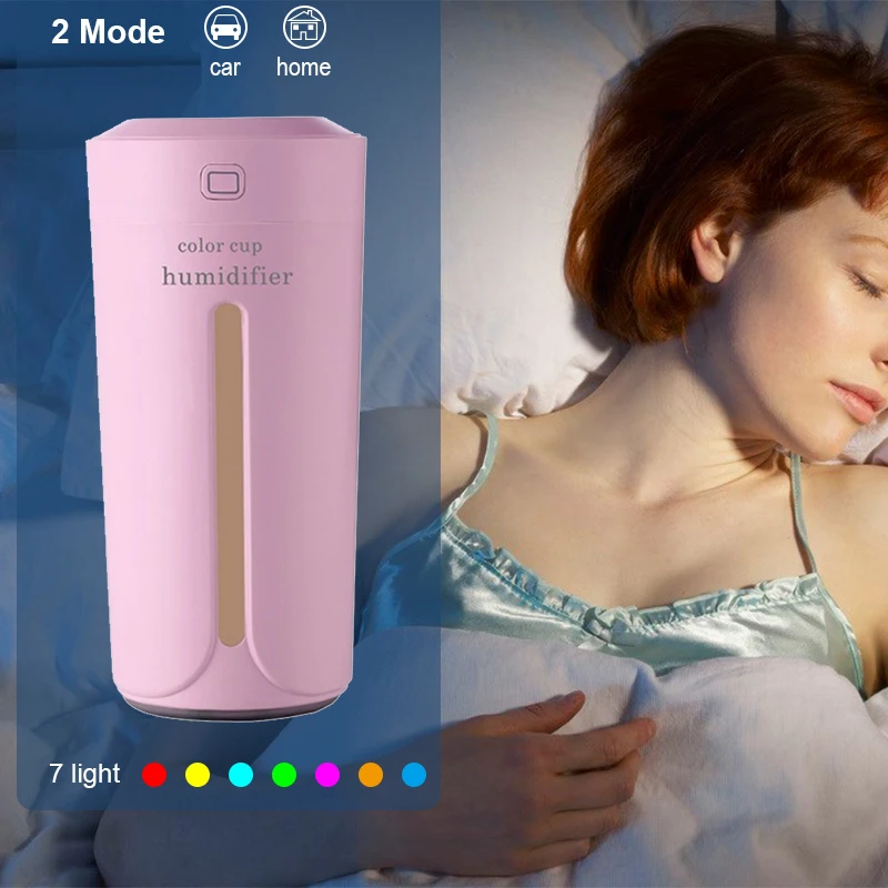 Ультразвуковой увлажнитель воздуха диффузор эфирного масла с 7 цветными