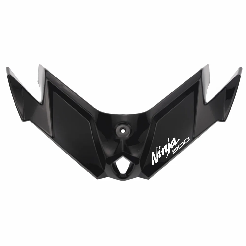 Bright black MTKRACING для Ninja300 Ninja250 2013- Winglets передний обтекатель пневматический крыло наконечник Крыло ABS пластиковый защитный чехол - Цвет: Bright black
