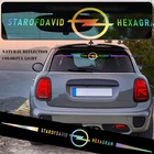 1 шт. автомобильные Светоотражающие лазерные виниловые наклейки, наклейки, Стайлинг автомобиля для Opel Astra Corsa Insignia Antara Meriva Zafira, автомобильные аксессуары