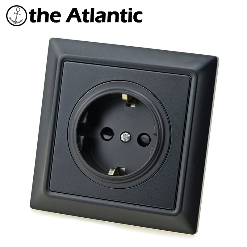 Atlectric DE EU FR штепсельная розетка двойной usb порт для зарядки 16A матовая панель 86 Тип