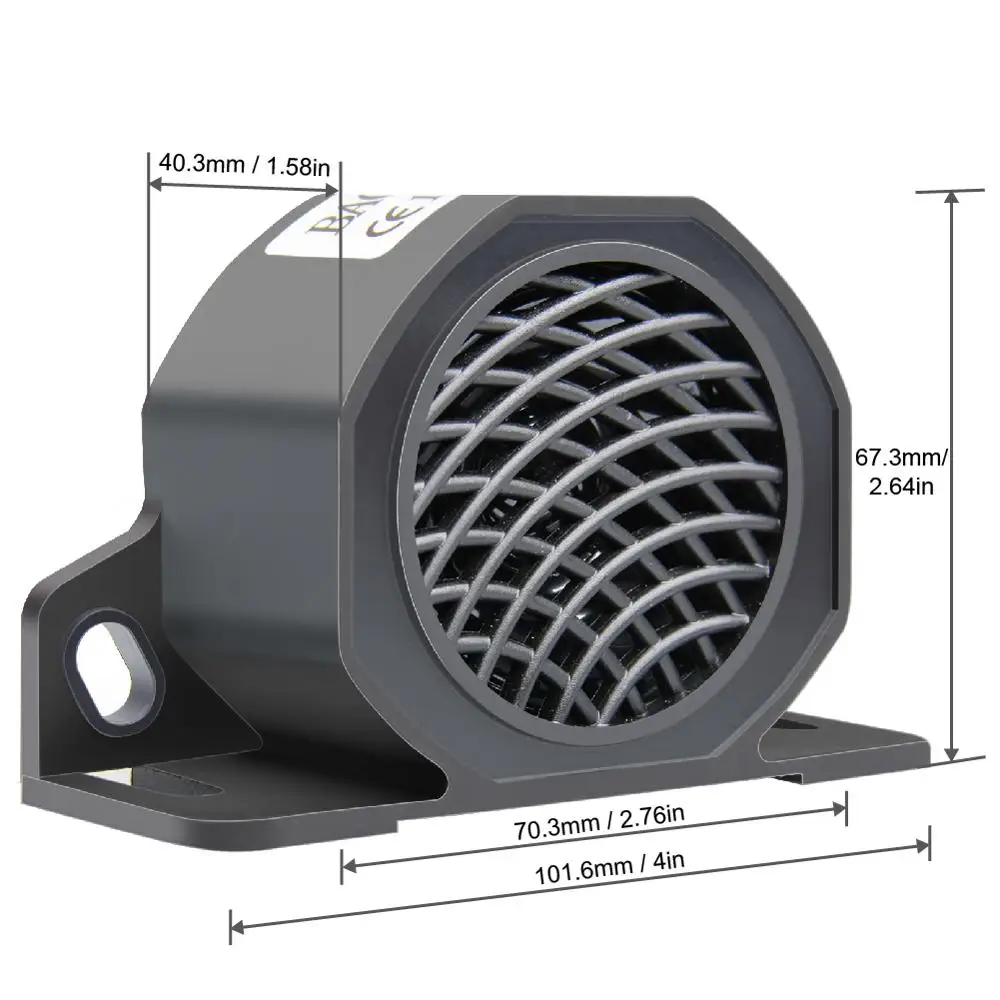 Универсальный 102Db Обратный Зуммер бипер резервного копирования для грузовика