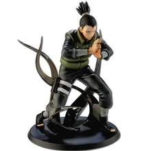 Anime Character Nara Shikamaru Figure Special Effects Base Model Toys Action Figurine PVC 14CM Childrens Model Toy