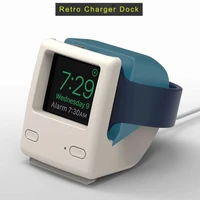 for apple watch 2345 generation silicone retro charging stand iwatch smart watch s6 universal classic computer charging base