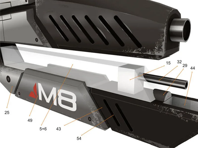 1:1 Mass Effect M8 для Мстители шаг 3D Бумага модель ручной DIY науки Художественная