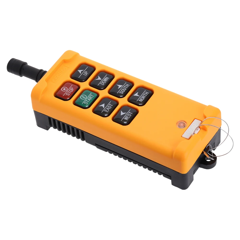 Industrial sem Fio Sistema de Controle Guindaste Rádio Remoto Transmissor 8 Canais Controle Velocidade Grua Obohos Interruptor Hs-8 1