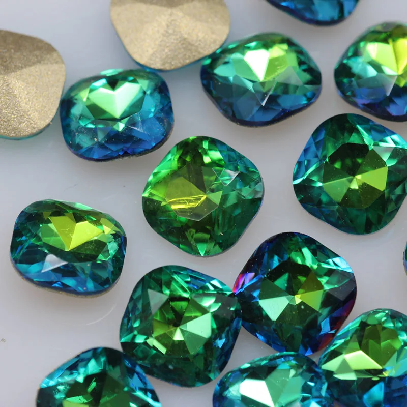 20 шт./упак. призрак Радуга остроконечные с украшением в виде кристаллов стекло