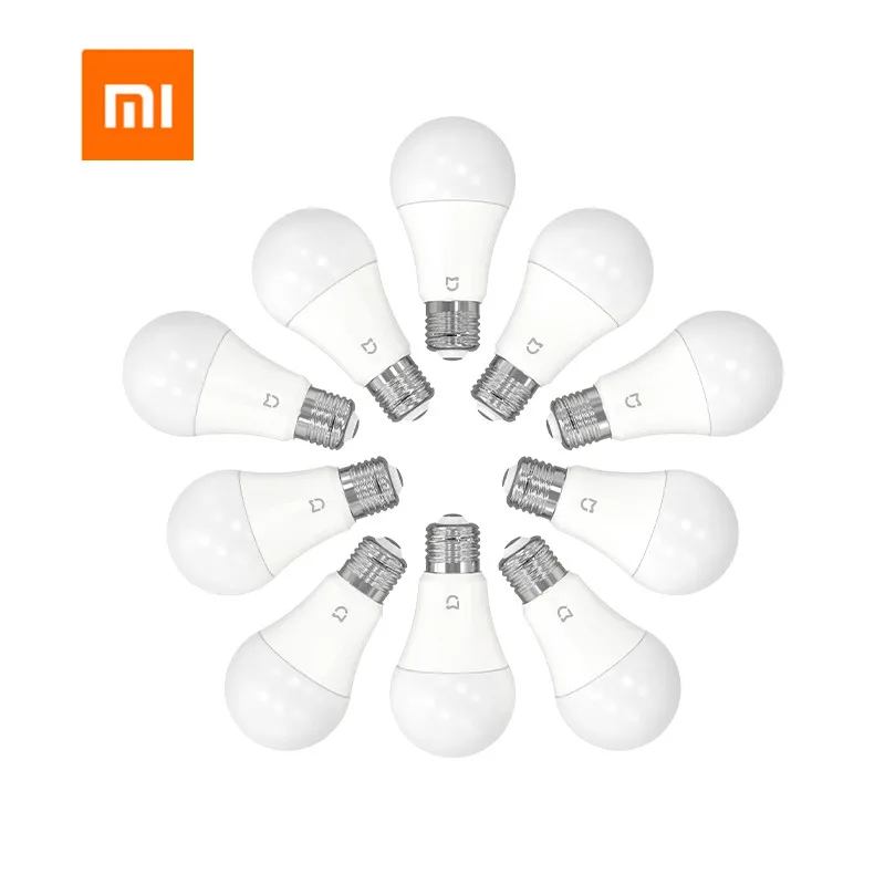 

100% оригинальная умная Светодиодная лампа Xiaomi Mijia E27 5 Вт 2700-6500K двухцветная Bluetooth сетчатая версия с голосовым управлением