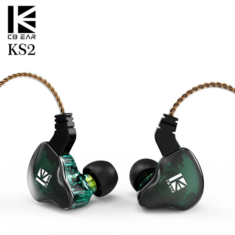 KBEAR KS2 1BA + 1DD наушники-вкладыши HIFI наушники спортивные мониторные Бег Игровые с