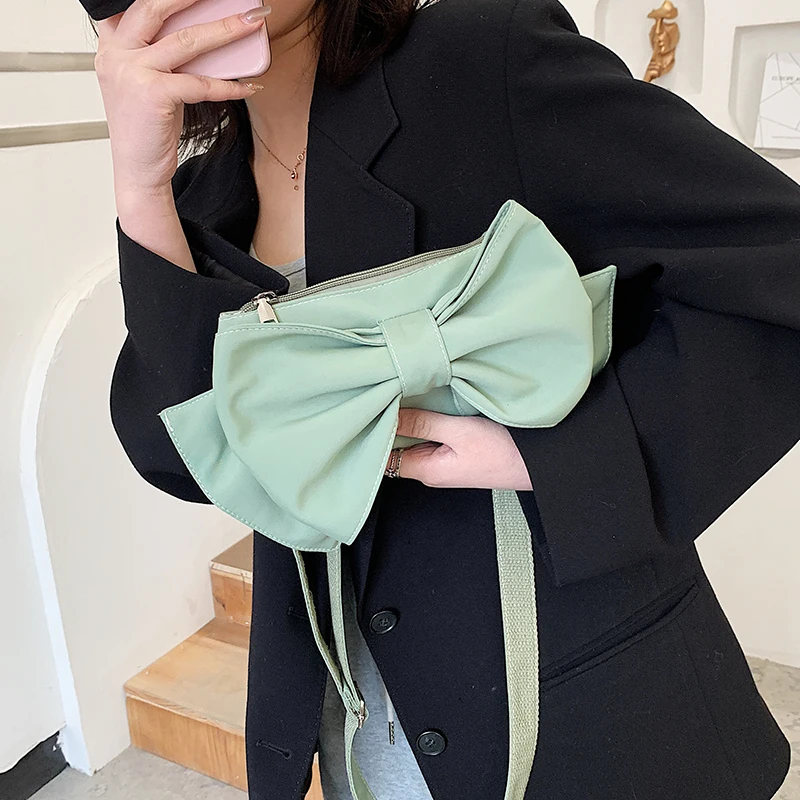 Дизайн Бант из нейлона маленькая сумка через плечо сумки для Для женщин 2021 новые