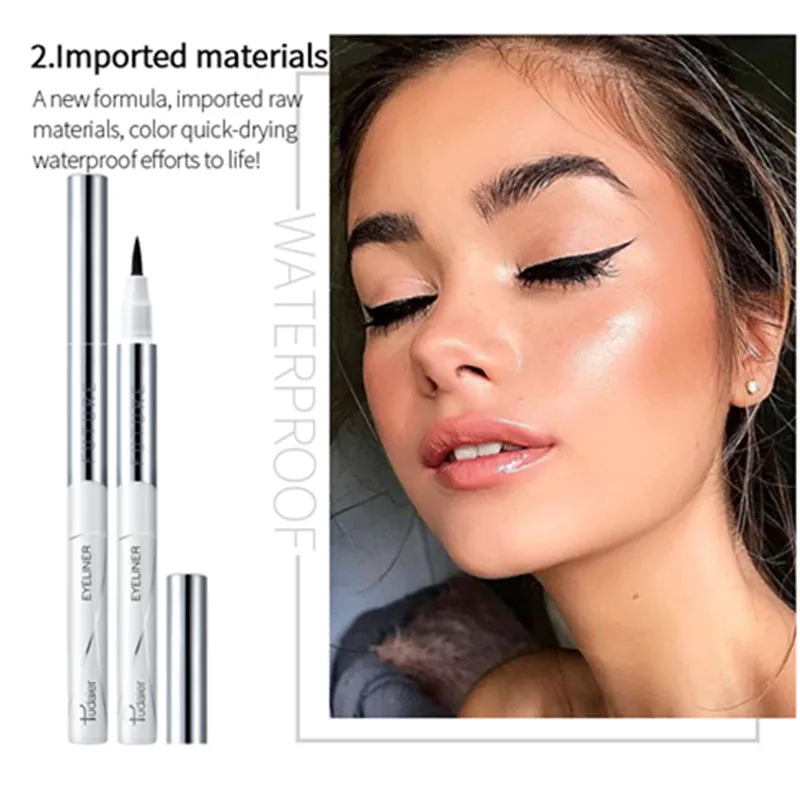 waterproof eyeliner 5D подводка для глаз водостойкая Eey подводка для глаз Косметика Макияж длительная подводка со стрелками Водостойкая Подводка для глаз карандаш горячая распродажа - Цвет: waterproof eyeliner