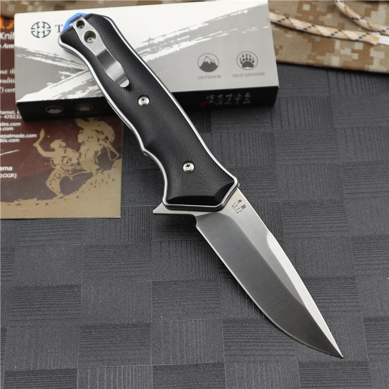 Складной нож D2 со стальной рукояткой G10 тактический охотничий Клинок для