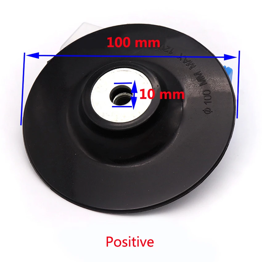 1/2/5pcs 4'' 100mm Rubber Backing Pad M10 Thread for Fibre Sanding Disc Angle Grinder | Инструменты