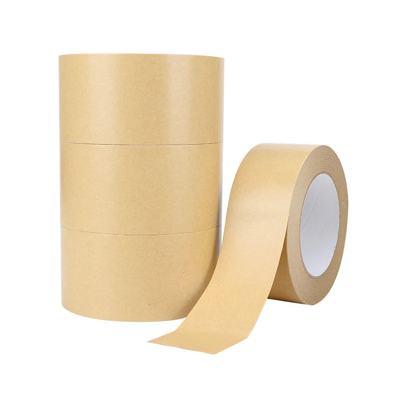 

25m / roll Kraft Paper Tape Sealing Self Adhesive Tape Car Painting Shelter Mounting Album Photo Frame Paper Tape Waterproof