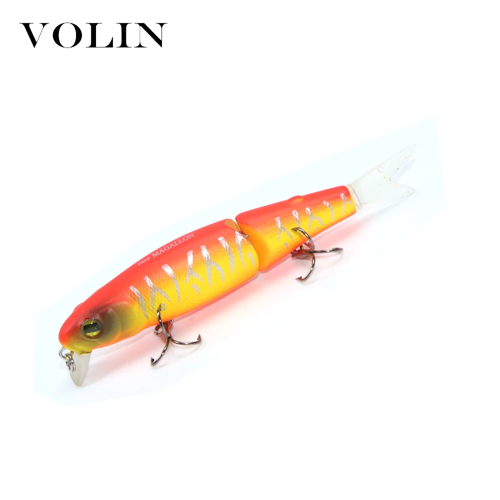 

VOLIN Wobbler Magallon 70mm 7.5g Hard Minnow Bait Artificial Bait Swimbait with Spare Tail magallon jointed bait for pike perch