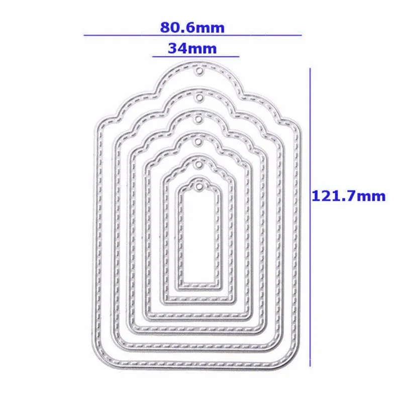 

Hang Tag Metal Cutting Dies Stencil For Scrapbooking Embossing Photo Album DIY Craft Paper Card