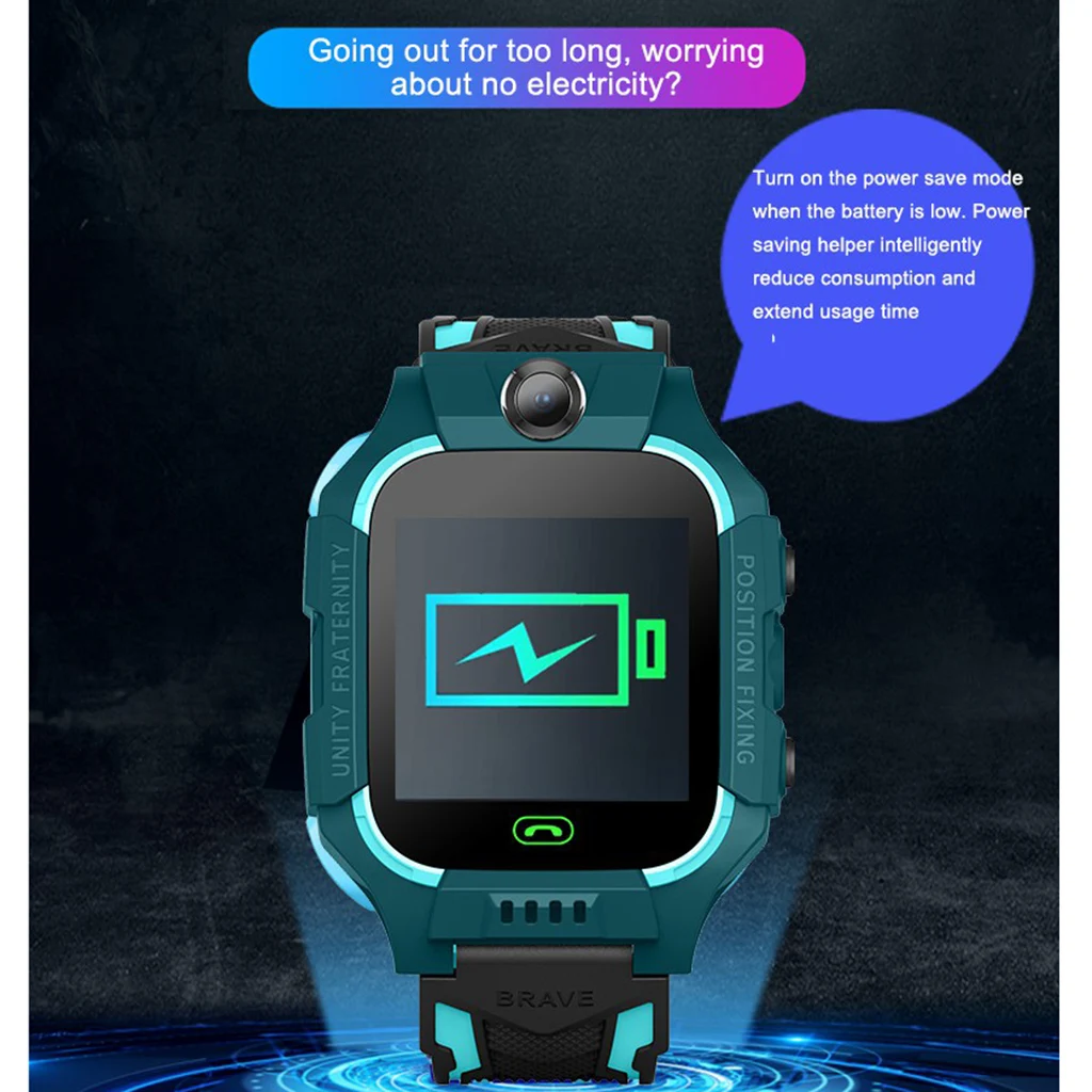 

Z6 Children's Phone Camera Anti-lost Smart Watch LBS Tracker Kids Safe SOS Call HD for Android iOS IP67 waterproof Fastshipping