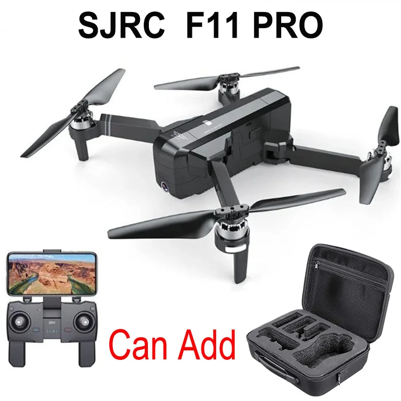 SJRC F11 PRO gps RC складной Дрон Квадрокоптер вертолет с Wifi FPV 1080 P/2 K HD камера бесщеточный