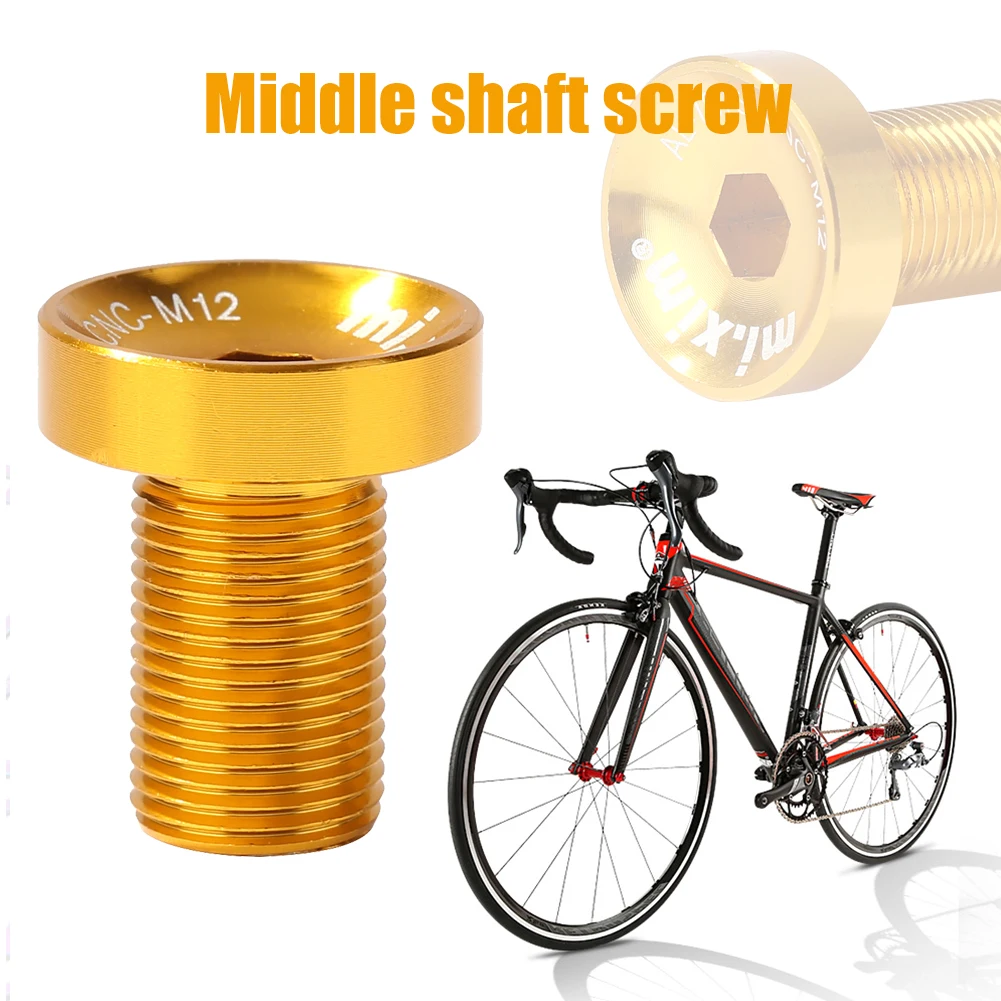 

1 шт. винт нижнего кронштейна Mi Xim M12 для горного велосипеда, шоссейного велосипеда, алюминиевые запасные части для велосипеда